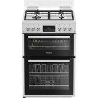 Blomberg GGRN655W 60cm Double Oven Gas Cooker in White 72 32 Litre