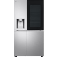 LG GSXE90BSDD InstaView American Fridge Freezer in Brushed Steel with
