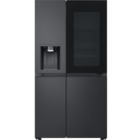 LG GSXE90EVAD InstaView American Fridge Freezer in Black Steel with Ic