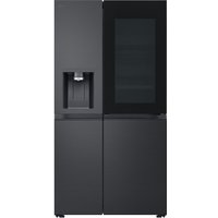 LG GSXE91EVAD InstaView American Fridge Freezer in Black Steel with Ic