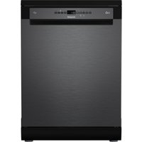 Hotpoint H8FHP51BSUK 60cm Dishwasher in Black Steel Place Setting B Ra