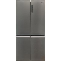 Haier HCR59F19ENMM American Fridge Freezer in Platinum Inox Frost Free
