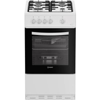 Indesit I5G1KMW 50cm Single Oven Gas Cooker in White 55 Litres