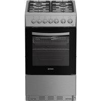 Indesit I5G3PMX 50cm Single Oven Dual Fuel Cooker in Inox 60 Litres