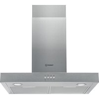 Indesit IHBS6 5LMX 60cm Chimney Hood in St Steel 3 Speed Fan D Rated