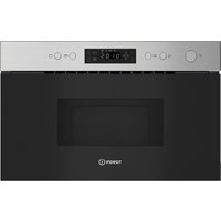 Indesit IMK12XUK Built In Microwave Oven with Grill in Stainless Steel