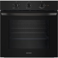 Indesit IO232HBUK Built In Electric Single Oven in Black 71L A Rated