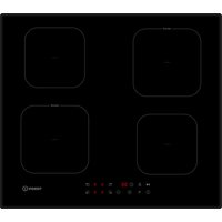 Indesit ISF18Q60NE 60cm 4 Zone Induction Hob in Black Glass 9 Power Le