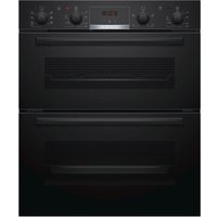 Bosch NBS533BB0B Series 4 Built Under Electric Double Oven in Black