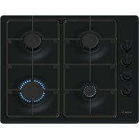 Bosch PBP6B6K60 Series 2 60cm 4 Burner Gas Hob in Black