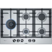 Bosch PCS7A5B90 Series 6 75cm 5 Burner Gas Hob in St Steel Wok Burner