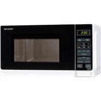 Sharp R272WM Compact Microwave Oven in White 20 litre 800W 8 Prog