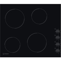 Indesit RI860C 60cm 4 Zone Frameless Ceramic Hob Black Manual Control