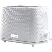Daewoo SDA1781GE ARGYLE 2 Slice Patterned Toaster White