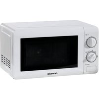 Daewoo SDA2075GE Microwave Oven in White 20L 800W Stainless Steel Inte