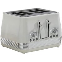Daewoo SDA2523GE Baltimore 4 Slice Toaster in Buttermilk White
