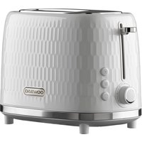 Daewoo SDA2603GE Honeycomb 2 Slice Toaster White