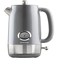 Daewoo SDA2747GE Denver Cordless Jug Kettle in Smoked Grey 1 5L 3kW