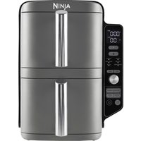Ninja SL400UK Ninja 2 Drawer Double Stack Air Fryer 9 5L Grey Black