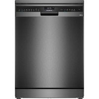 Siemens SN25EC13CE iQ500 60cm Dishwasher in Brushed Black Steel 14 Pla