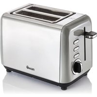 Swan ST14015GRN TownHouse 2 Slice Toaster in Stainless Steel and Grey