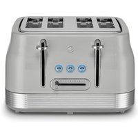 Swan ST19029GRY 4 Slice Retro Style Toaster in Grey Chrome