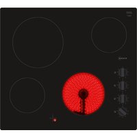 Neff T16NKE0L N30 Built In 60cm 4 Zone Ceramic Hob in Black Glass