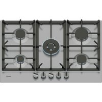 Neff T27CIQ8N0 N70 75cm 5 Burner Gas Hob in Stainless Steel Cast Iron