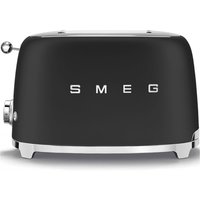 Smeg TSF01BLMUK 50 s Retro Style 2 Slice Toaster in Matte Black