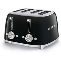 Smeg TSF03BLUK 50 s Retro Style 4 Slice Toaster in Gloss Black