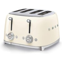 Smeg TSF03CRUK 50 s Retro Style 4 Slice Toaster in Cream