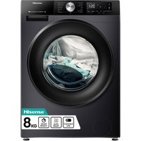 Hisense WF3S8043BB3 8kg 1400 Spin Washing Machine in Black A Rated Con
