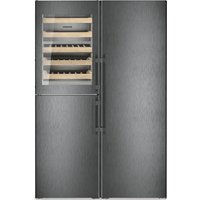 Liebherr XRCBS5295 American Fridge Freezer in Black Steel with Ice Wat