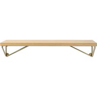 Maze Pythagoras XS 12x41x14 Natural Oak / Brass Matte