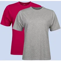 Women's Bamboo T-Shirts 2 Pack – Soft, Breathable Bamboo Crew Neck Tees | Spairs Berry / Grey Heather 14