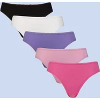 Women’s Bamboo Mid Briefs 5 Pack – Full Coverage Fit | Spairs Multi Plain UK 16