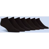 Men's Trainer Socks 7 Pack – Lightweight, Low-Cut Fit | Spairs Black Plain 6-11 Mens