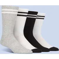 Men's Cotton Crew Sports Socks 4 Pack – Cushioned Gym Socks | Spairs Multi 6-11 Mens