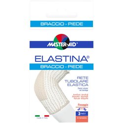 Rete Tubolare Elastica Ipoallergenica Master-Aid Elastina Braccio/Piede 3 Mt In Tensione Calibro 4 Cm