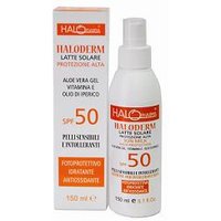 Haloderm latte solare spf50 protezione alta 150 ml