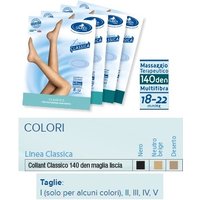 Sauber collant 140 denari maglia liscia neutro beige 2 linea classica