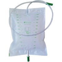Sacca da letto per raccolta urina da 2 litri con scarico tubo 90 cm 10 pezzi
