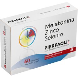 PIERPAOLI - Melatonina Zinco Selenio: Integratore Alimentare che Contribuisce a Migliorare la Funzione del Sonno e a Supportare il Sistema Immunitario, 1 Confezione da 60 Compresse da 1 mg PIERPAOLI - Melatonina Zinco Selenio: Integratore Alimentare che Contribuisce a Migliorare la Funzione del Sonno e a Supportare il Sistema Immunitario, 1 Confezione da 60 Compresse da 1 mg