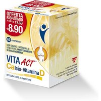 Vita act calcio + vitamina d 60 compresse
