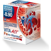 Vita act ferro + vitamina c 60 capsule
