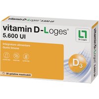 Vitamin d-loges 30 gelatine masticabili gusto limone 42 g