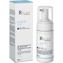 Relife U-life 10 Ecofoam Trattamento idratante-levigante per il cuoio capelluto con Urea al 10%, Betaina e Glicerina. Flacone da 100 ml