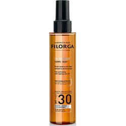 Filorga Uv Bronze - Body 30 Olio Solare Anti-Età Acceleratore Abbronzatura,150Ml