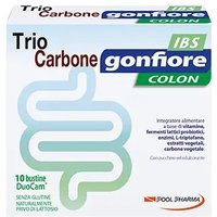 Triocarbone gonfiore ibs 10 buste duocam da 2 g + 1,5 g