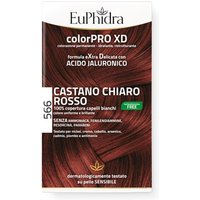 Euphidra colorpro gel colorante capelli xd 566 castano chiaro rosso 50 ml + attivante + balsamo + guanti
